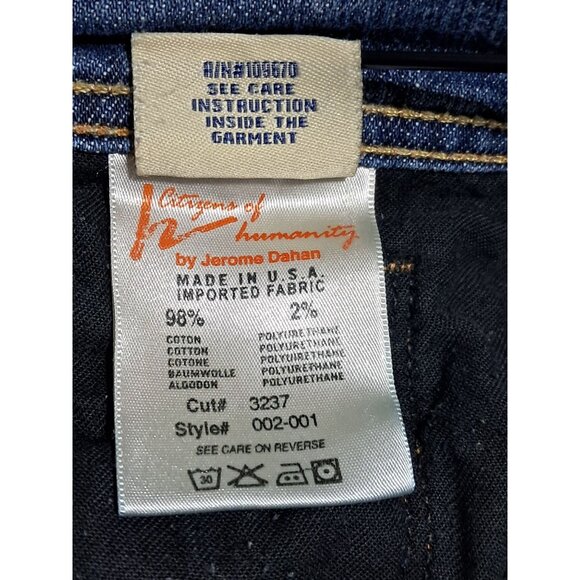 Citizens Of Humanity Ingrid 002 Stretch Low Waist Flare Jeans Size 32 Blue Denim - Picture 5 of 15